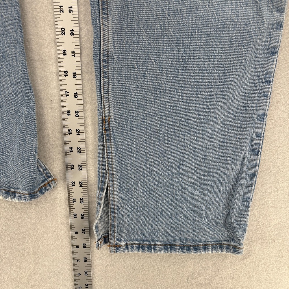 Abercrombie & Fitch Light Blue Straight Leg Jeans - Picture 9 of 14